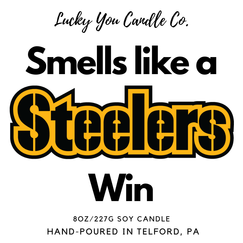 CE Craft - Smells Like A Steelers Win Candle - Football Themed Candle, Gift  for Dad, Gift for Son, Pittsburgh Gift, Pittsburgh Themed Candle, Gift for