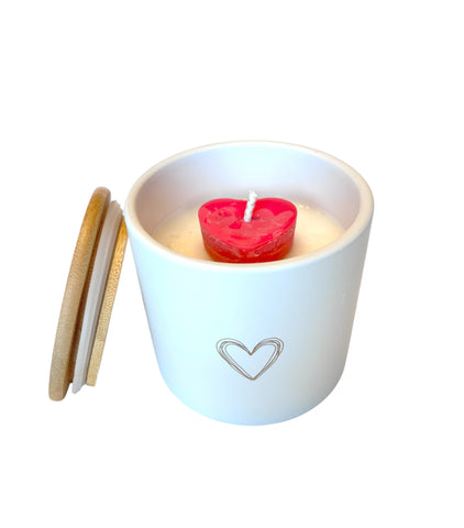 Wax Heart Candle