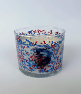 Red White Blue Sprinkle  - Eagle Head 2 Wick